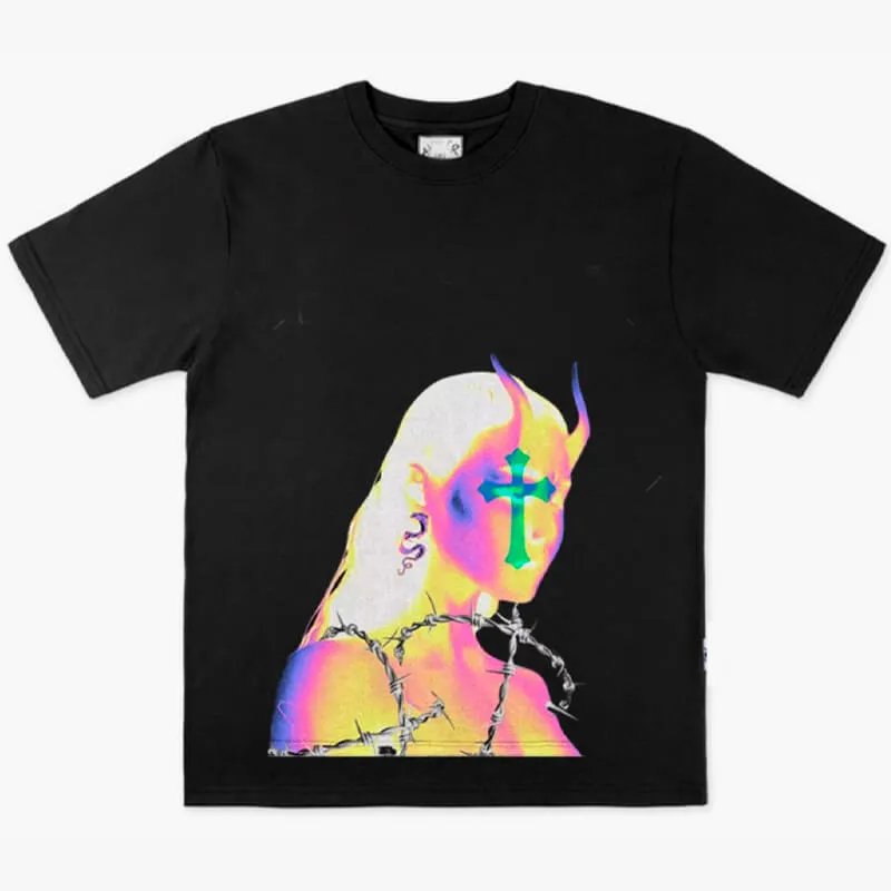 Aespacore Aesthetic T-Shirt Succubus Girl
