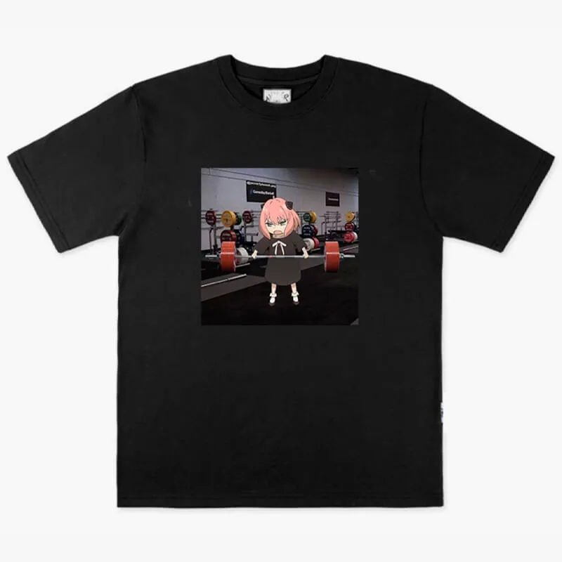 Ania Forger Workout in a Gym Animecore Aesthetic T-Shirt