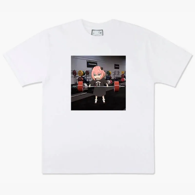 Ania Forger Workout in a Gym Animecore Aesthetic T-Shirt