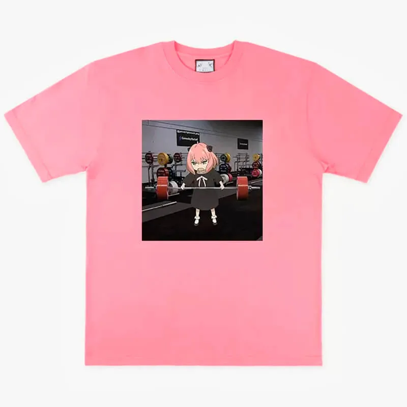 Ania Forger Workout in a Gym Animecore Aesthetic T-Shirt