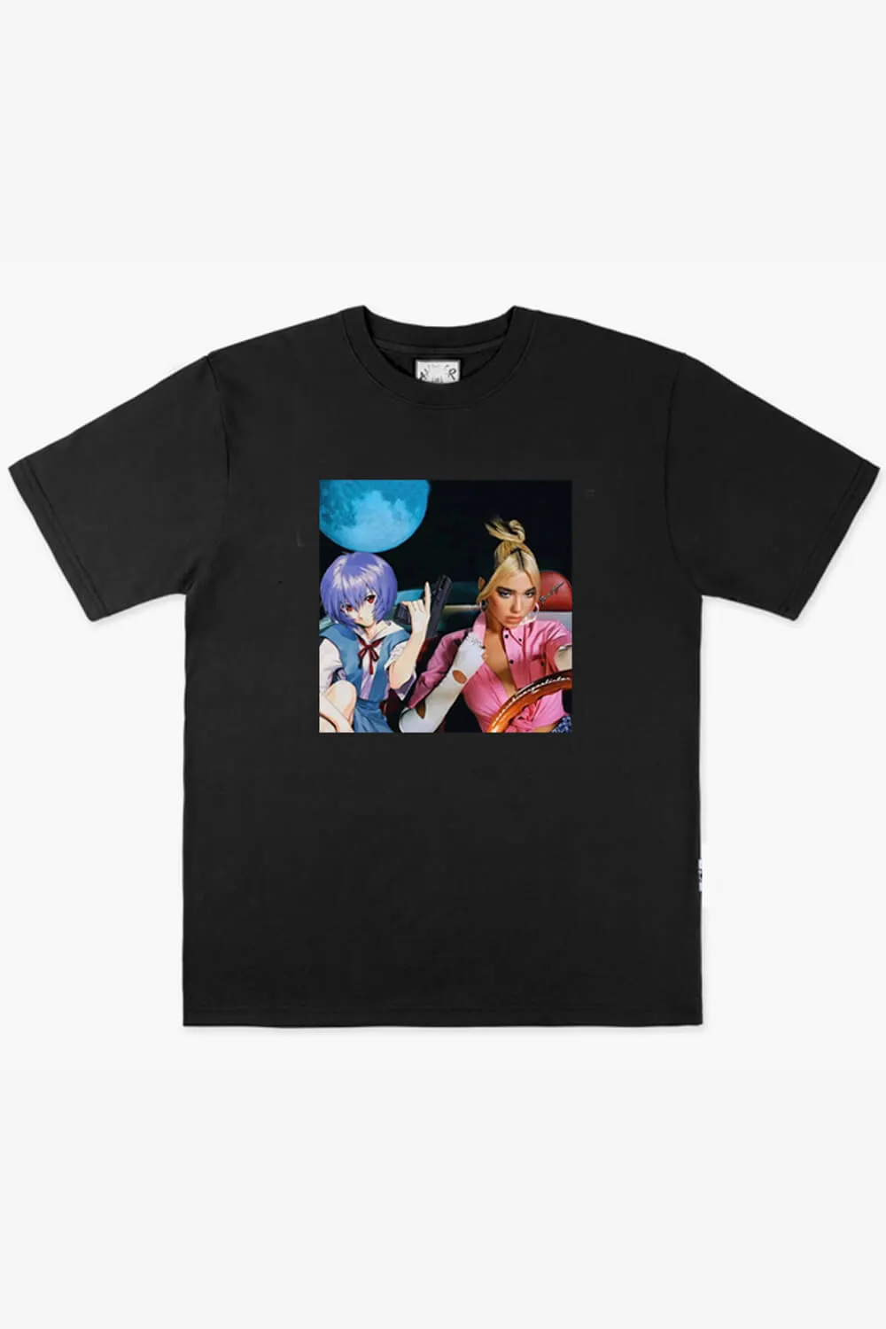 Animecore Aesthetic Rei Ayanami and Dua Lipa T-Shirt