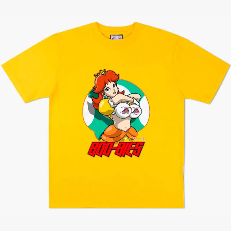Arcade Kid Gamer Aesthetic T-Shirt Boo-Bies Princess Daisy