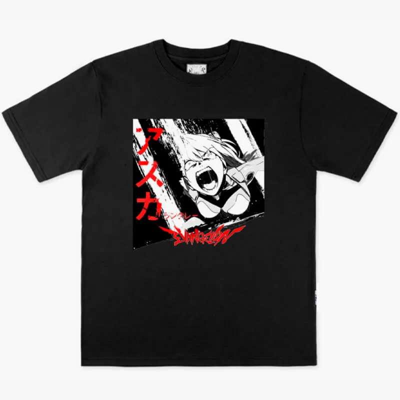 Asuka Langle Rage Quit Anime Evangelion T-Shirt