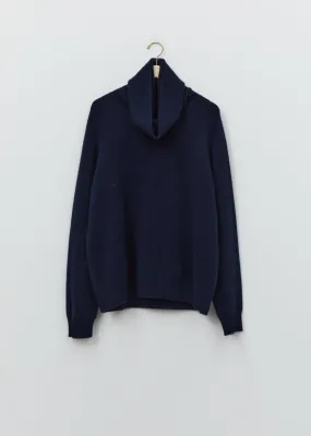 Cashmere Boyfriend High Neck Sweater