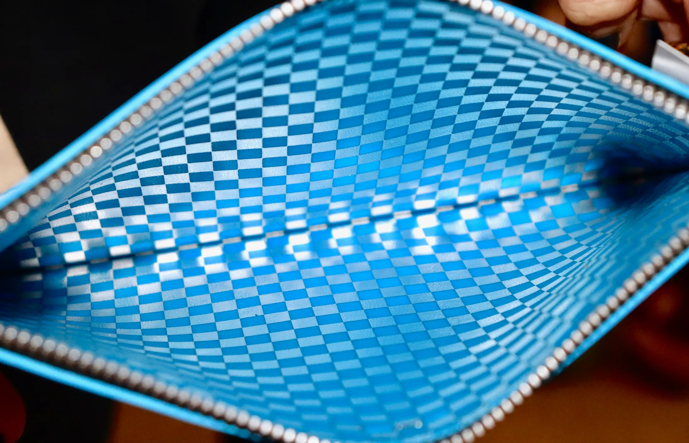 Comme des Garçons | Blue Checkered Purse