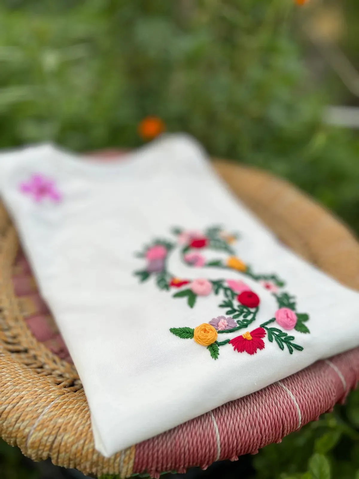 Custom Name Initials Hand Embroidery Sweatshirt (Unisex) | Personalized Design