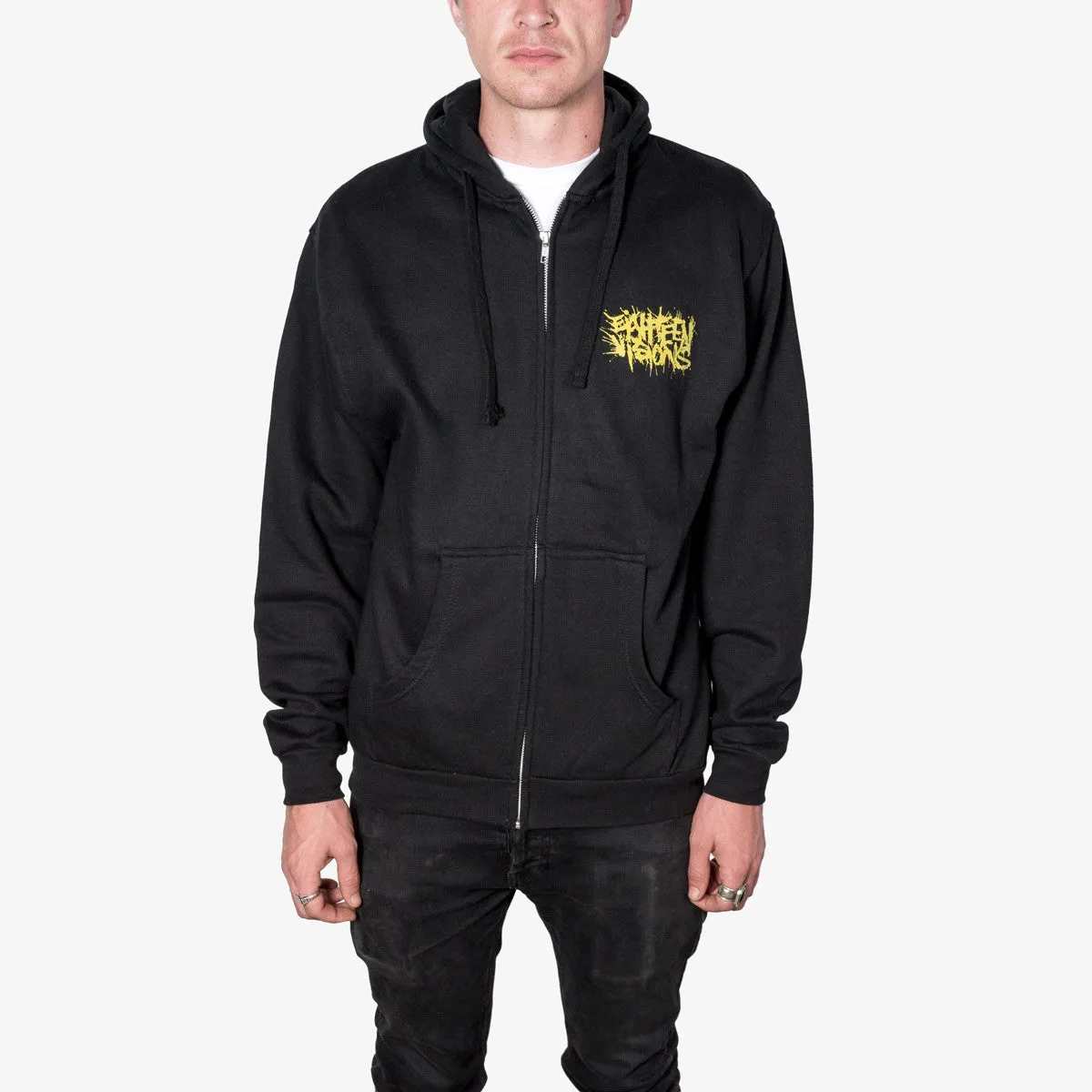 Eighteen Visions - Logo Zip-Up (Gold Ink)