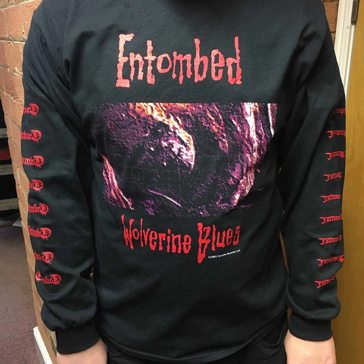 Entombed "Wolverine Blues" Long Sleeve T shirt