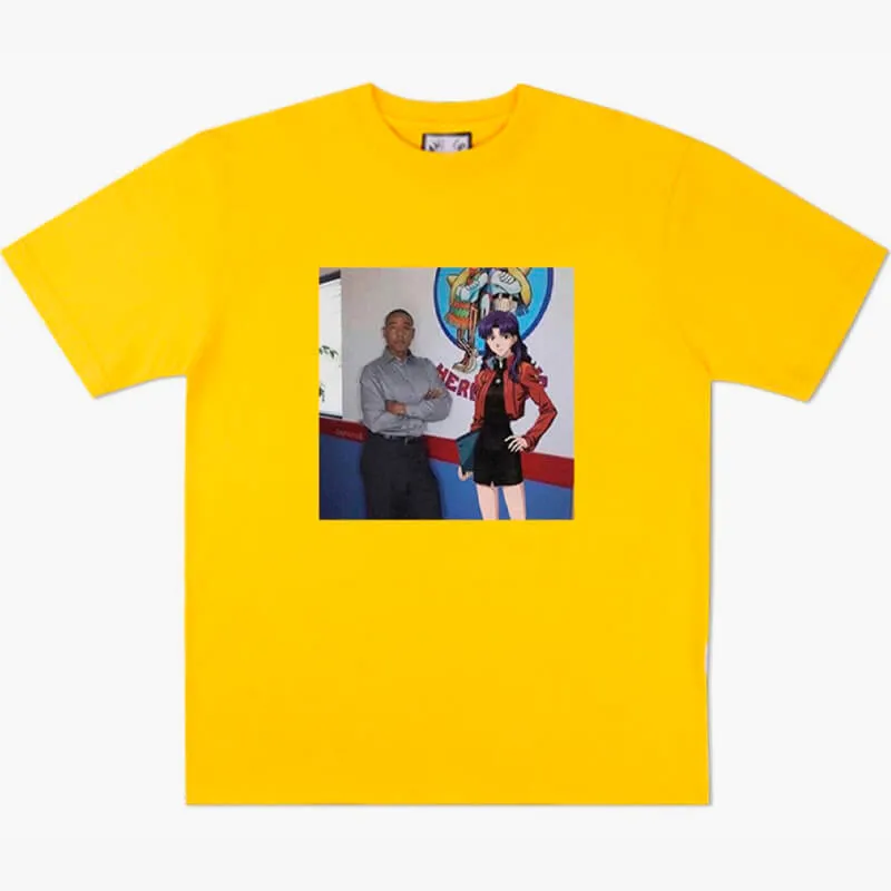 Gus Fring and Misato Katsuragi Breaking Bad T-Shirt Evangelion