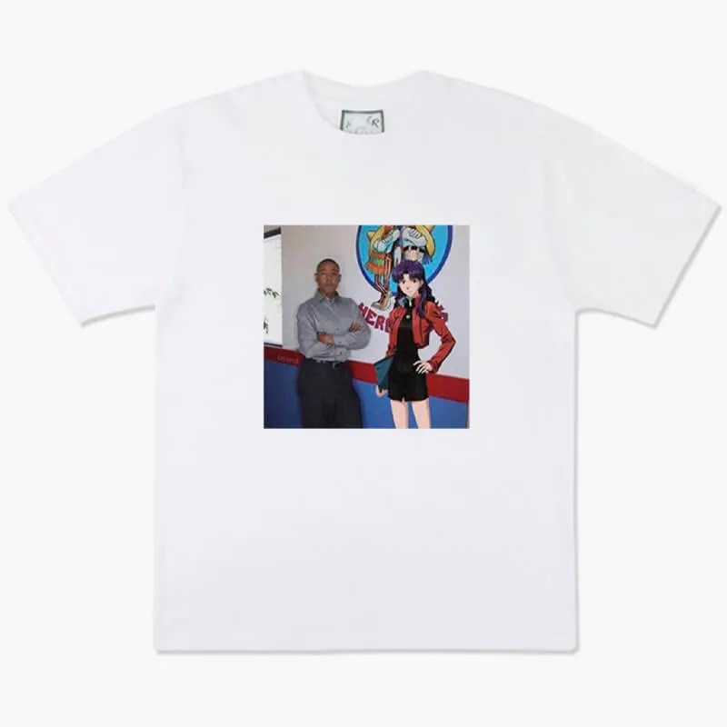 Gus Fring and Misato Katsuragi Breaking Bad T-Shirt Evangelion