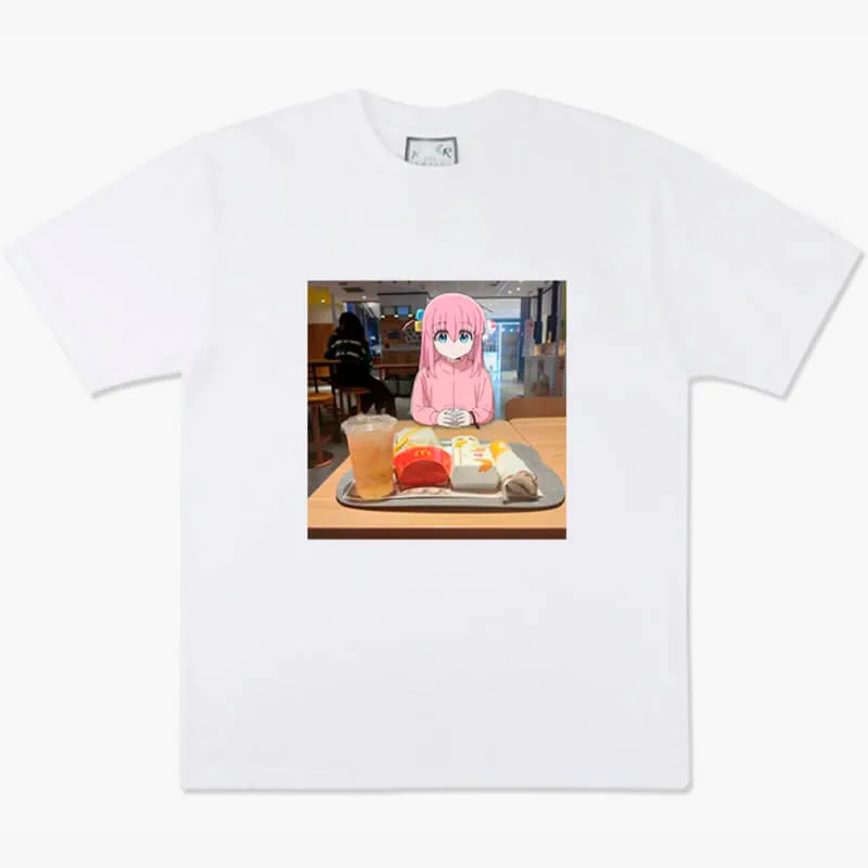 Hitori Gotoh in McDonalds IRL Animecore Tee Bocchi the Rock