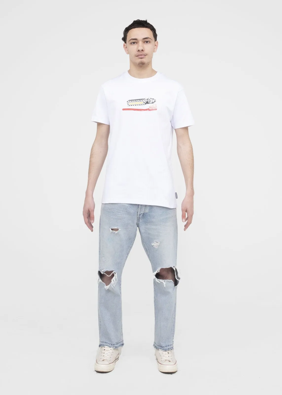 ICECREAM: BRUSH UP SS TEE [WHITE]