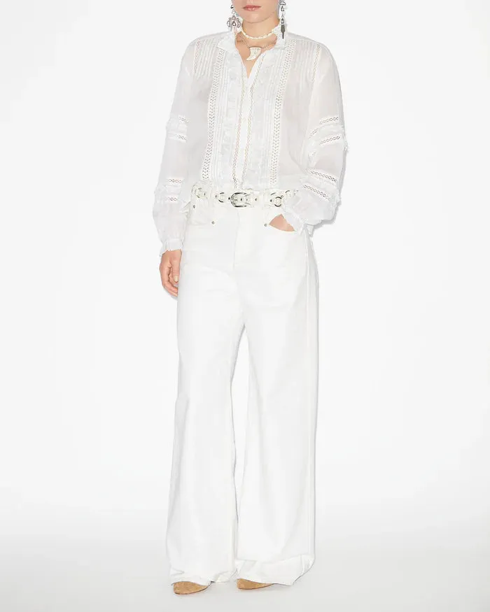 Isabel Marant Valda Shirt in White
