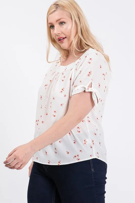 Koshibo Floral Print Top