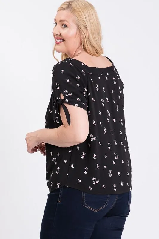 Koshibo Floral Print Top