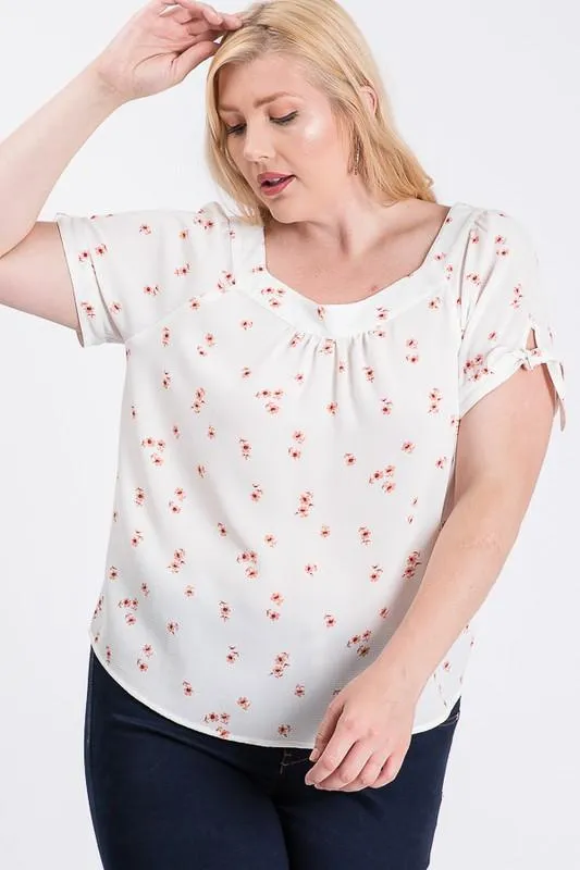 Koshibo Floral Print Top