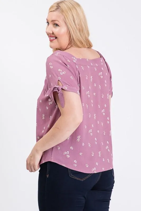 Koshibo Floral Print Top