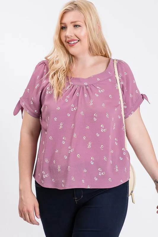 Koshibo Floral Print Top
