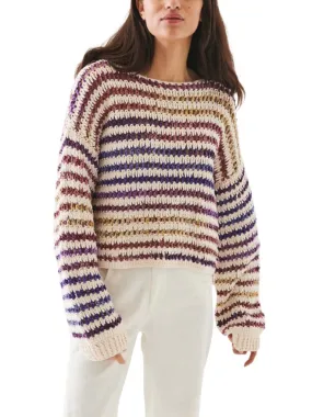 Line Ariel Striped Cotton Sweater - Kaleidoscope