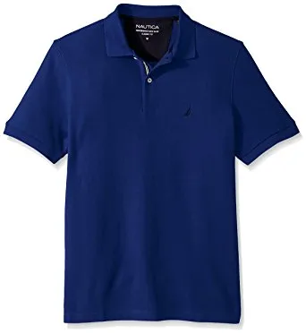 Nautica Men's Short-Sleeve Solid Deck Polo Shirt
