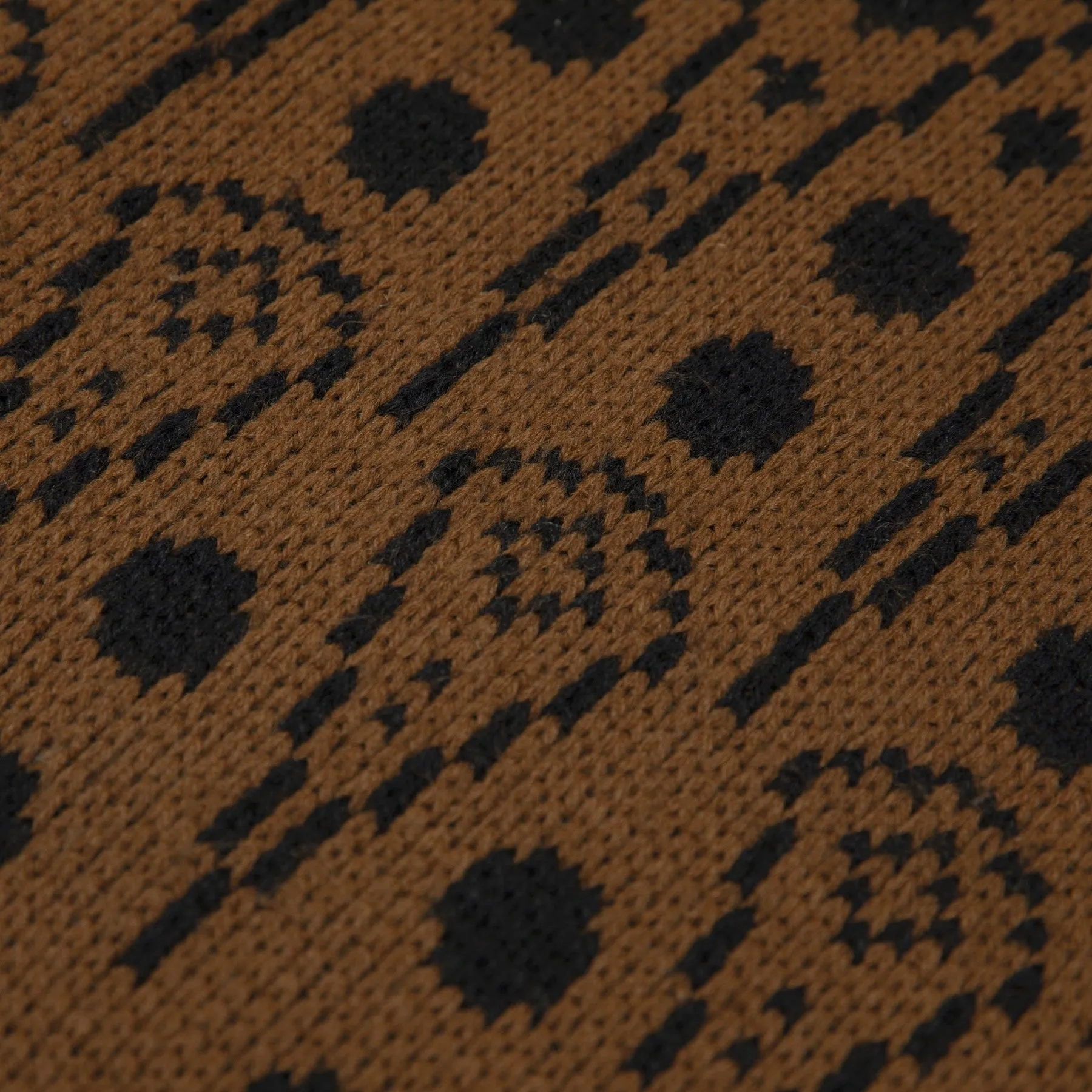 Nordic Celestial Jacquard Thermal Double Knit Cardigan