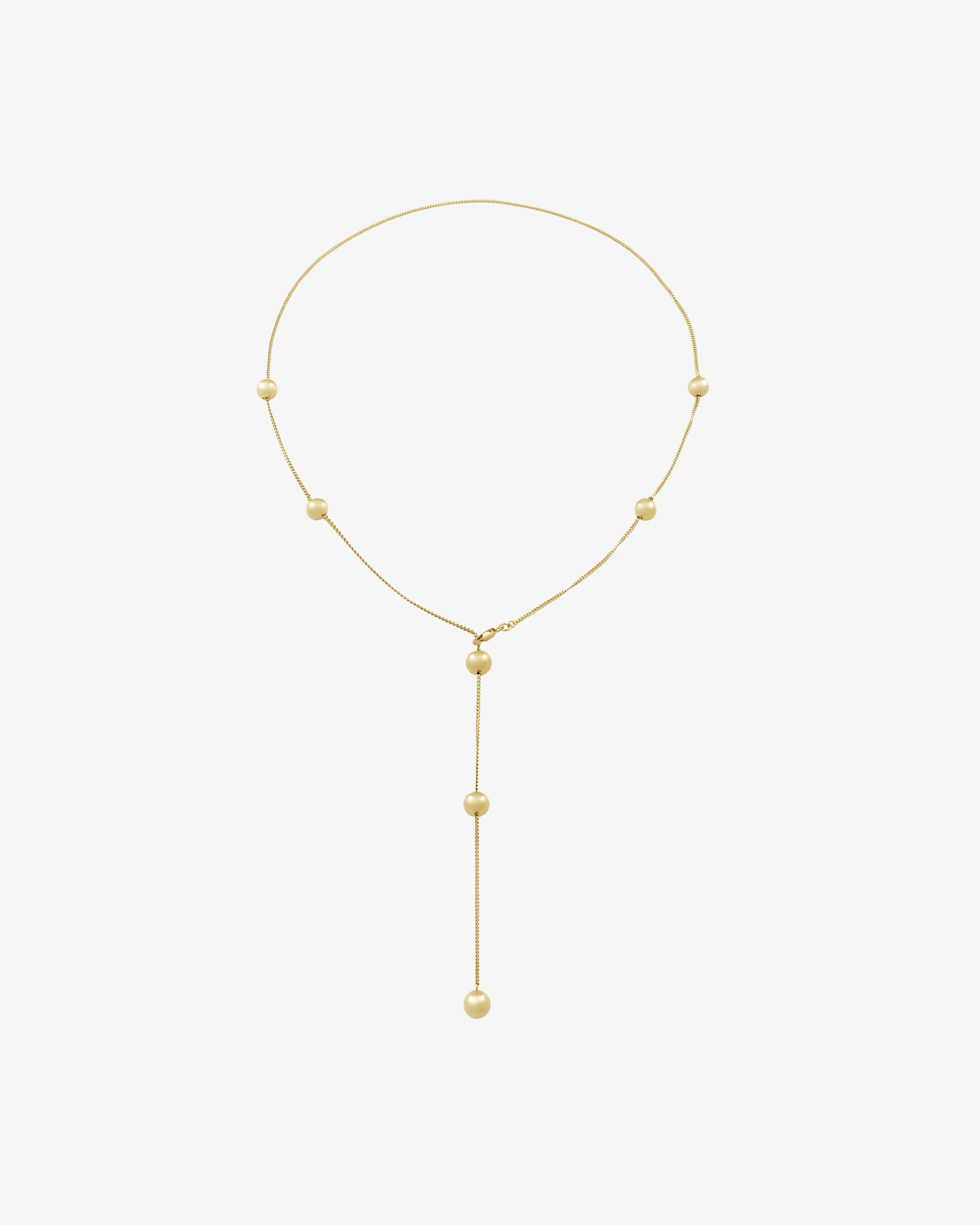 Orbit Y Necklace - Gold