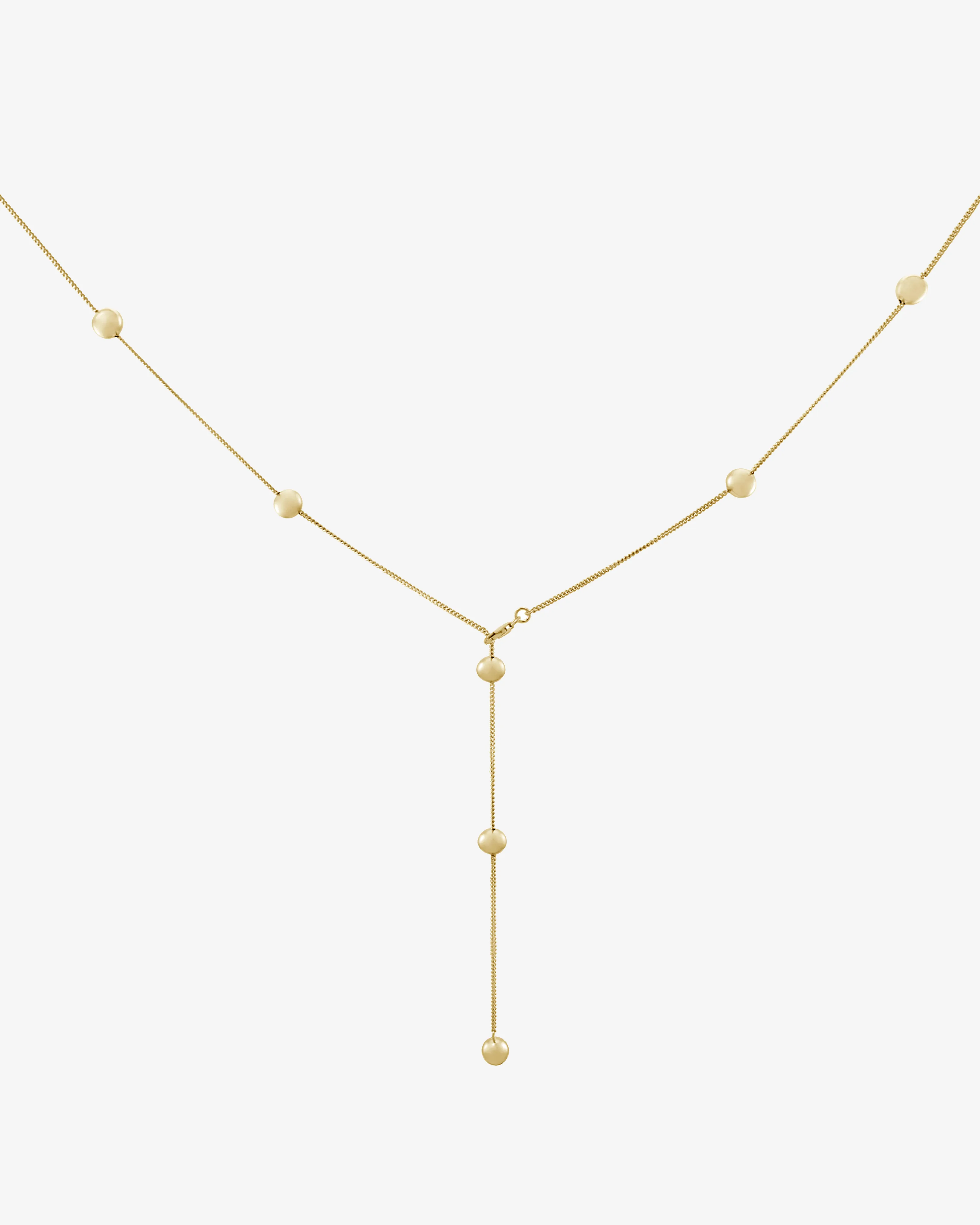 Orbit Y Necklace - Gold
