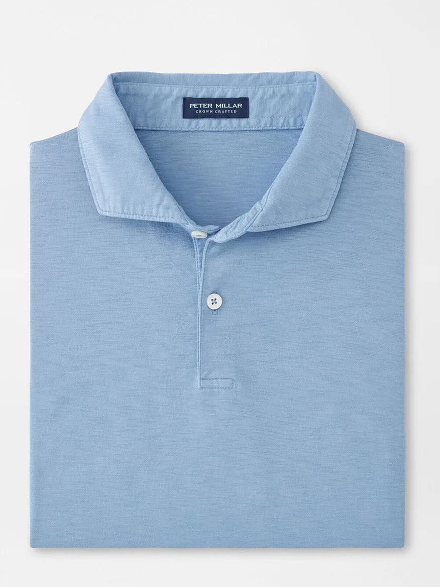 Peter Millar Journeyman Short Sleeve Polo in Angelite