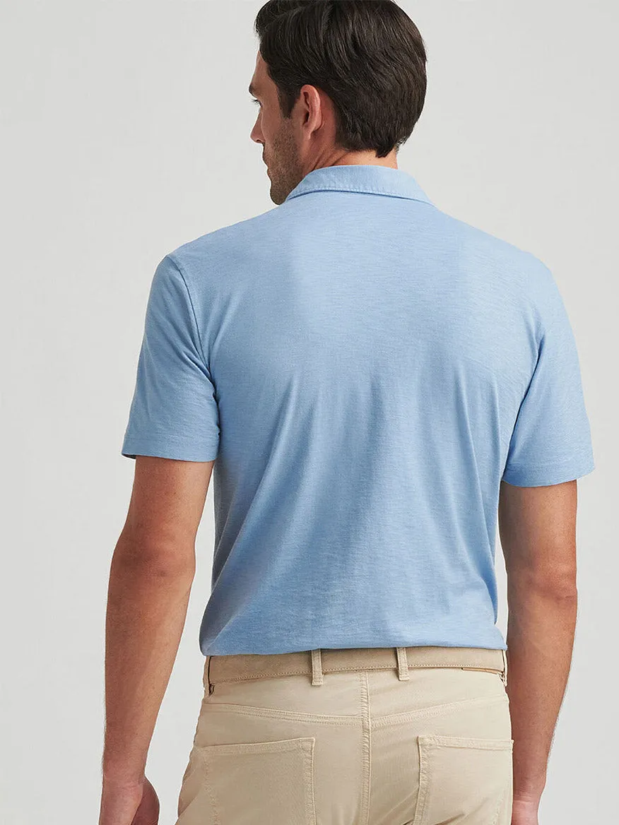 Peter Millar Journeyman Short Sleeve Polo in Angelite