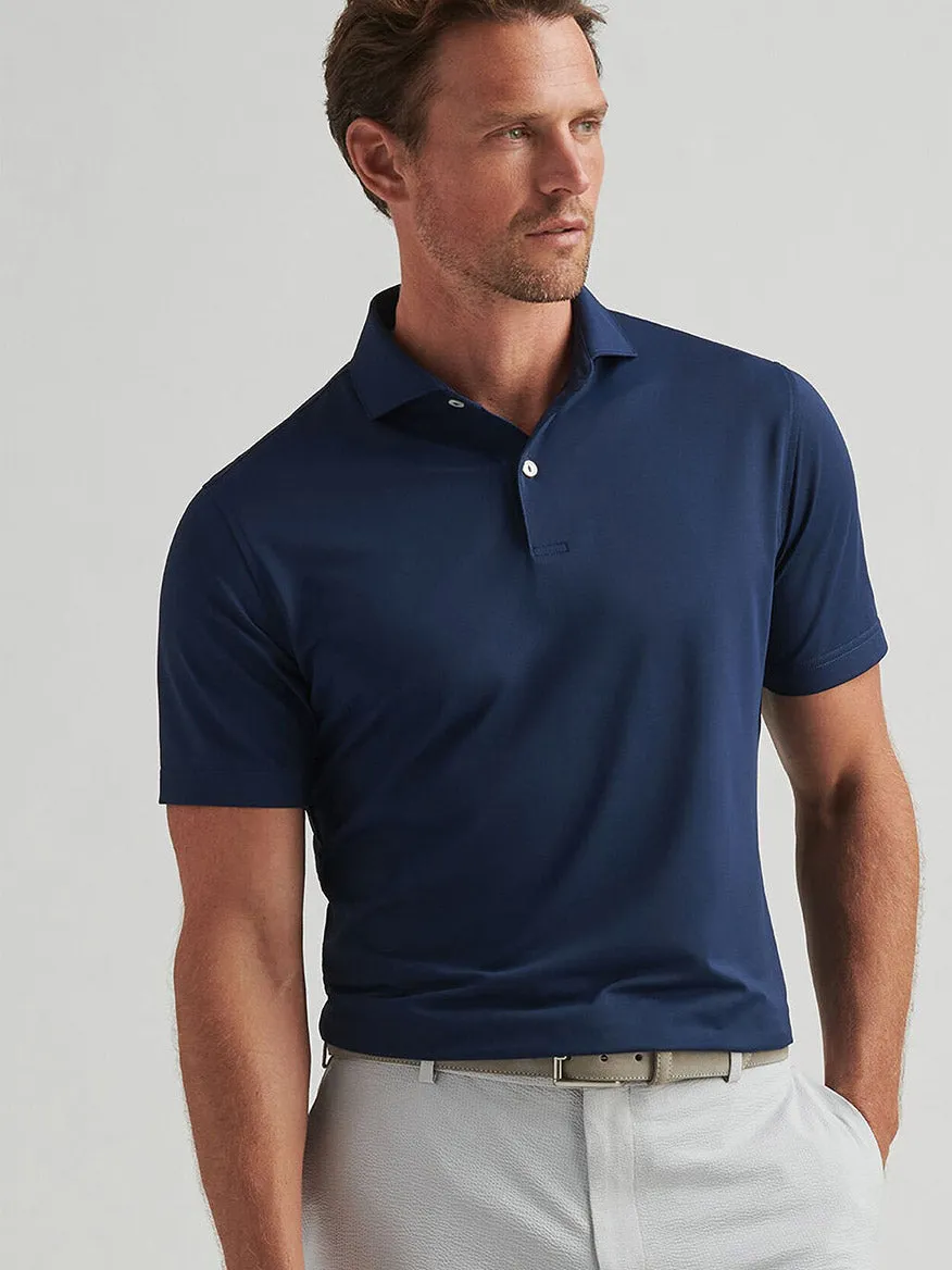 Peter Millar Soul Performance Mesh Polo in Navy