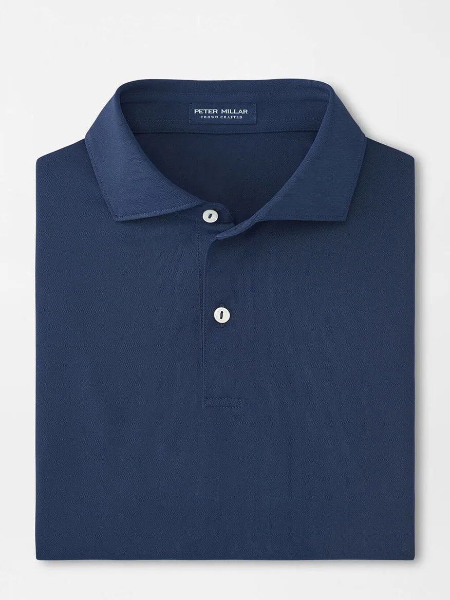 Peter Millar Soul Performance Mesh Polo in Navy