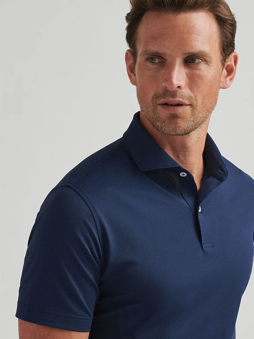 Peter Millar Soul Performance Mesh Polo in Navy