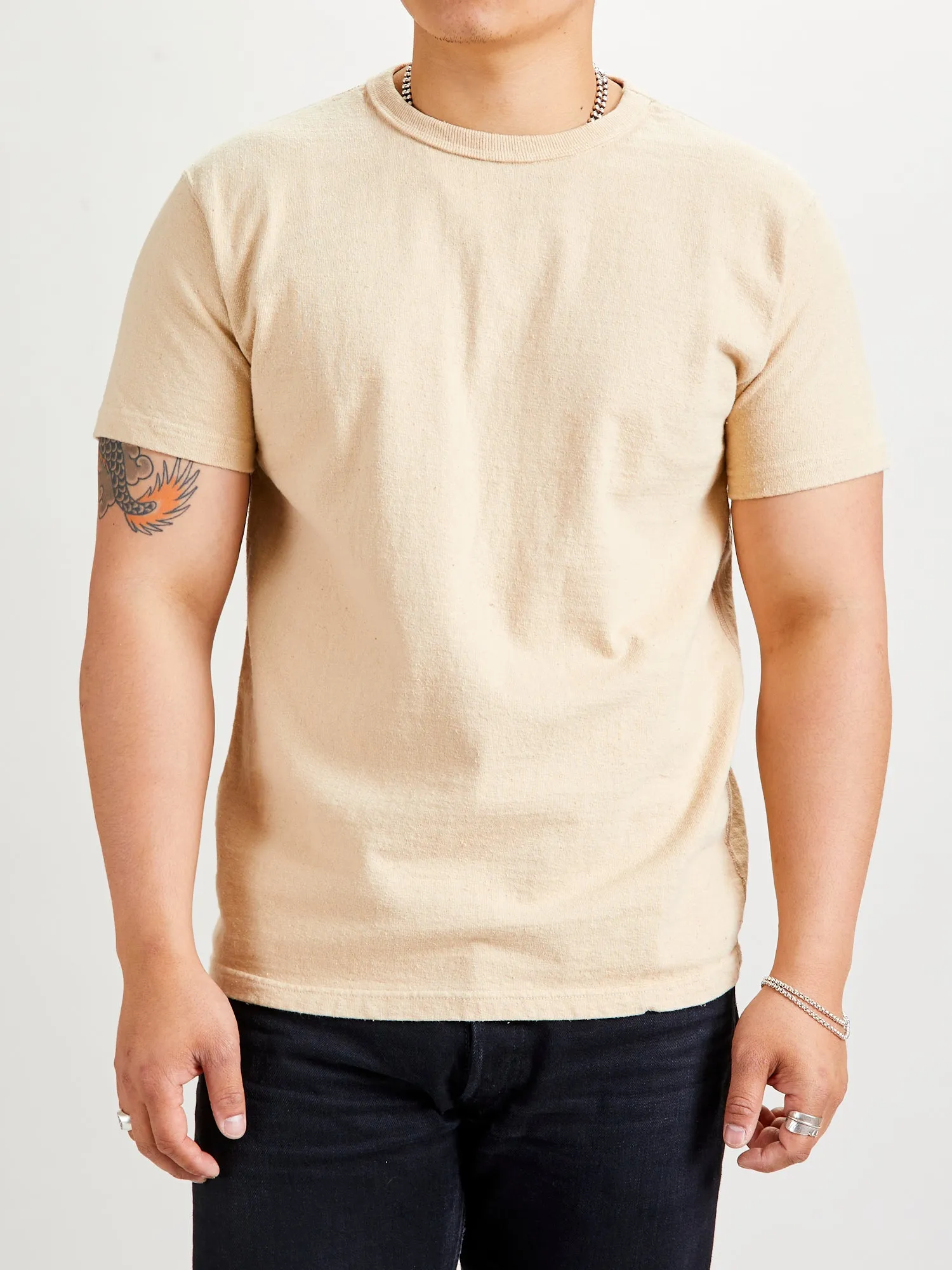"Samurai Cotton Project" T-Shirt in Kuri Light
