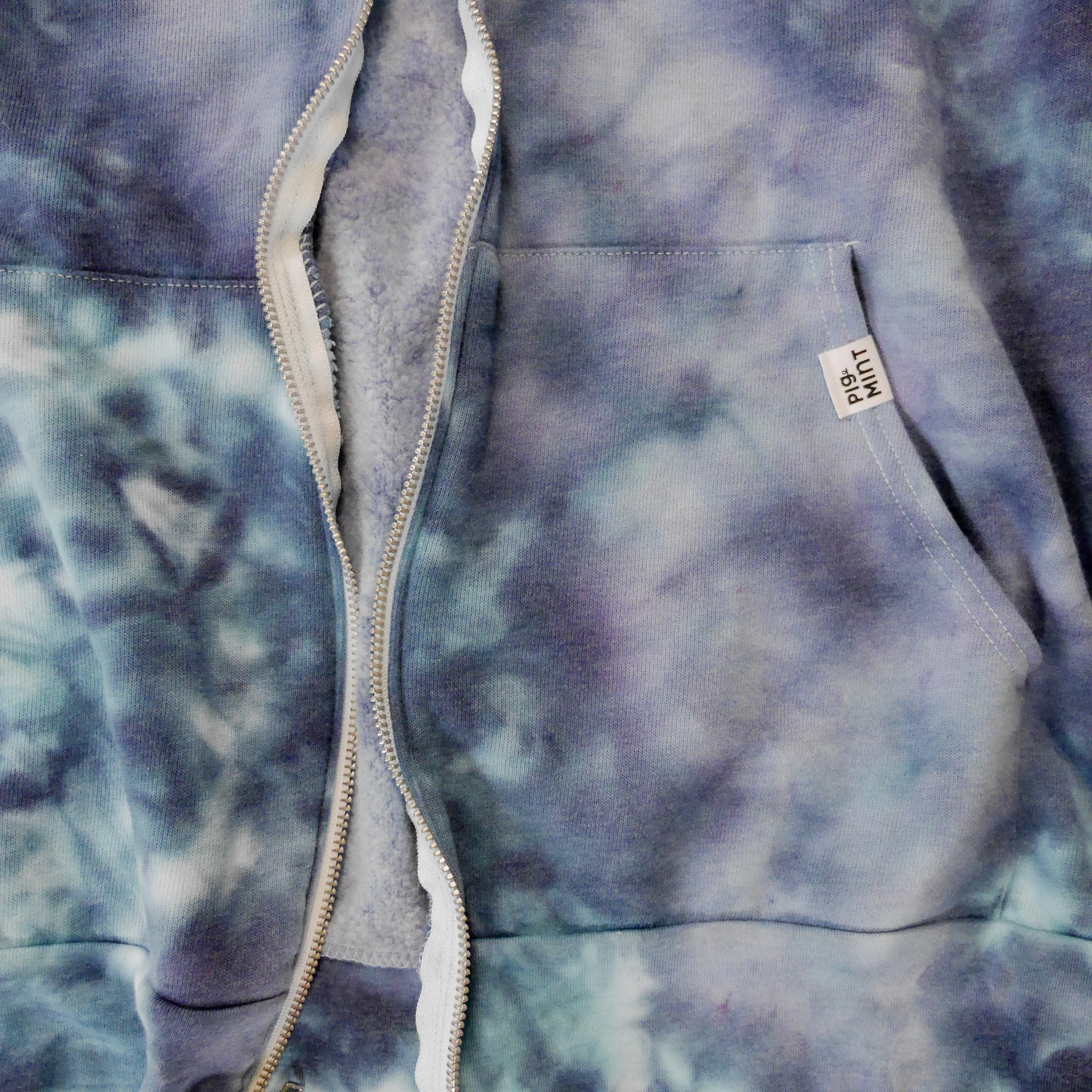 READY TO SHIP Adult Tie-Dye Zip-Up Hoodie Sweatshirt