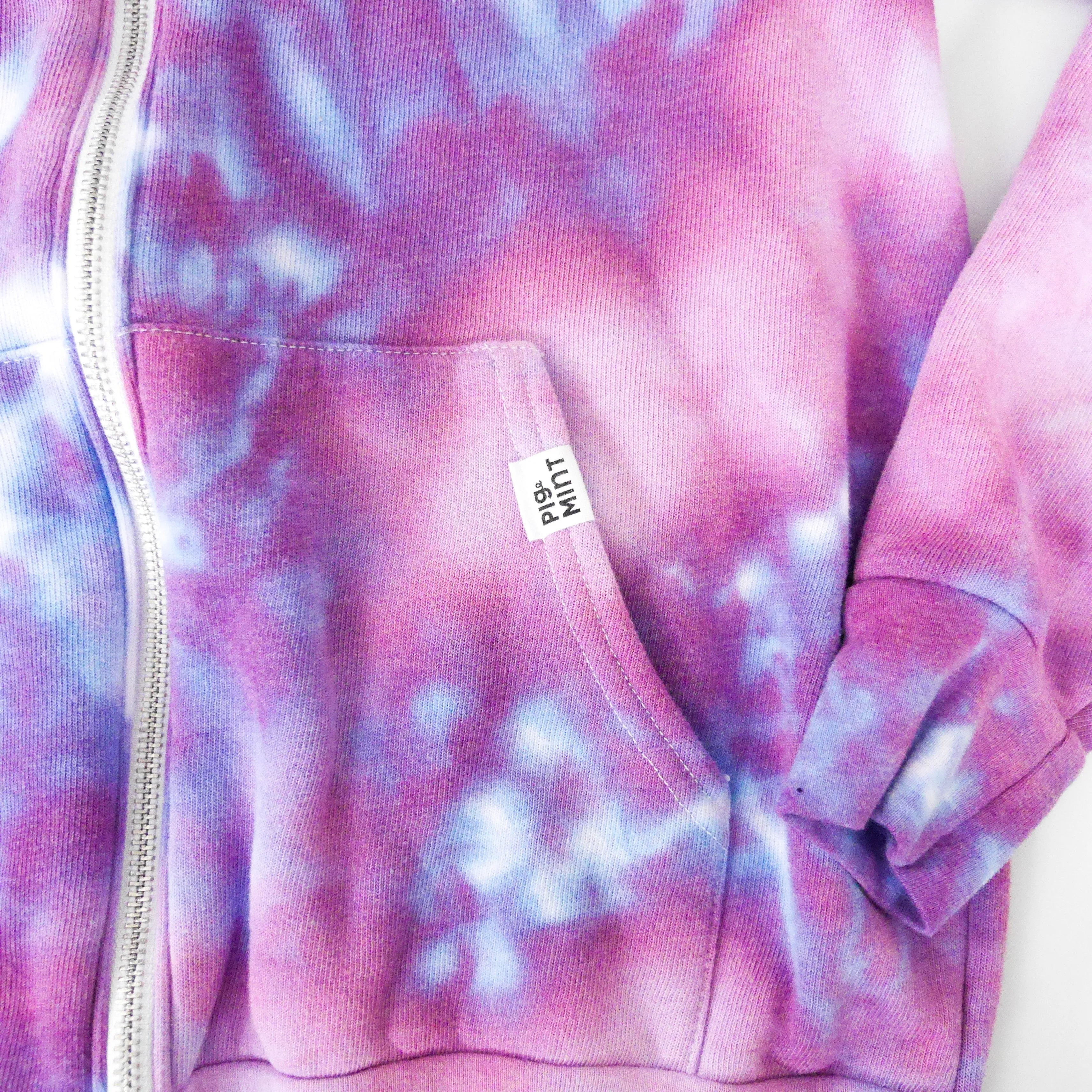 READY TO SHIP Adult Tie-Dye Zip-Up Hoodie Sweatshirt