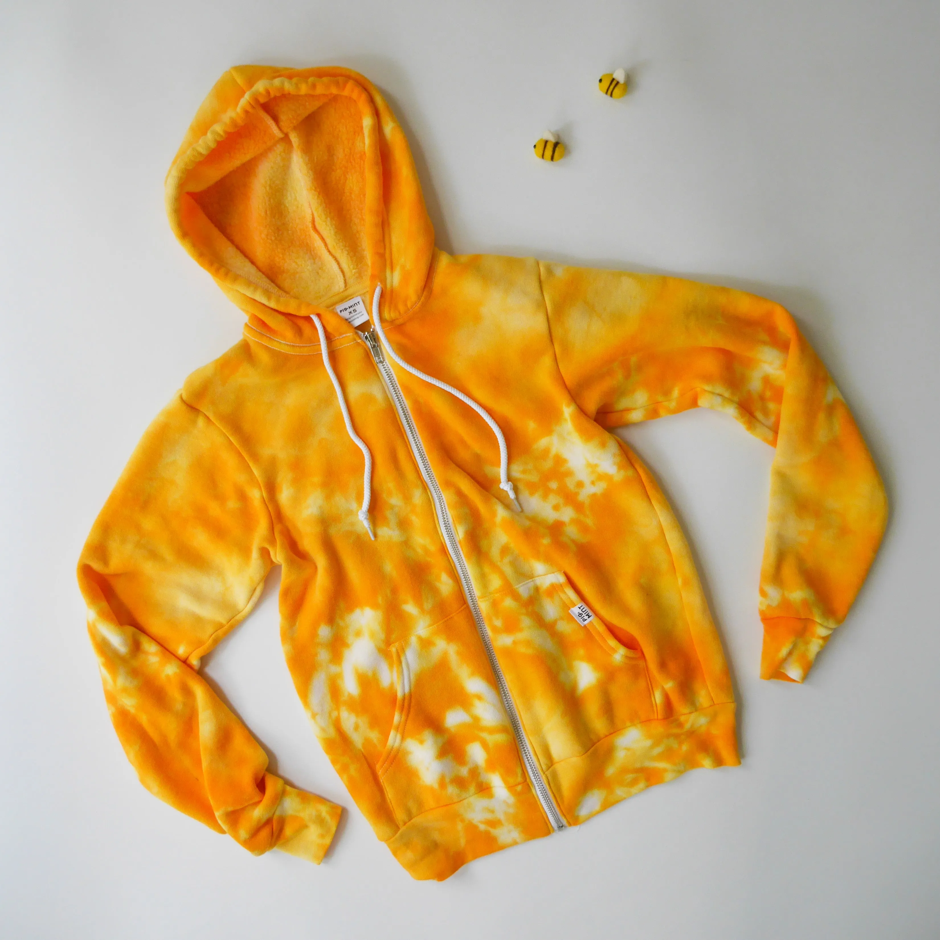 READY TO SHIP Adult Tie-Dye Zip-Up Hoodie Sweatshirt