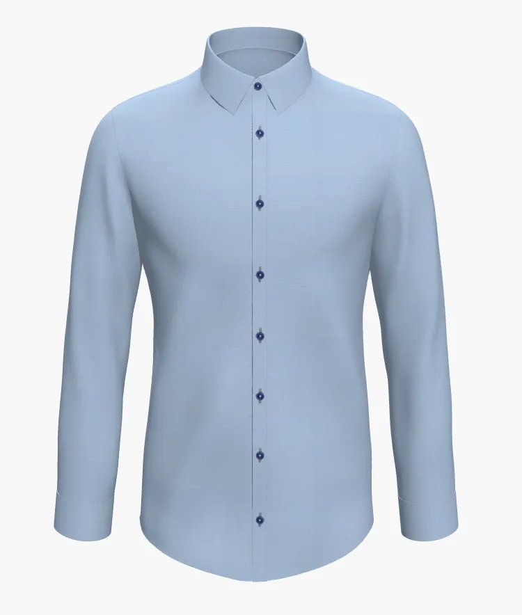 Shirt Sky Blue Egyptian Cotton / Style 515618