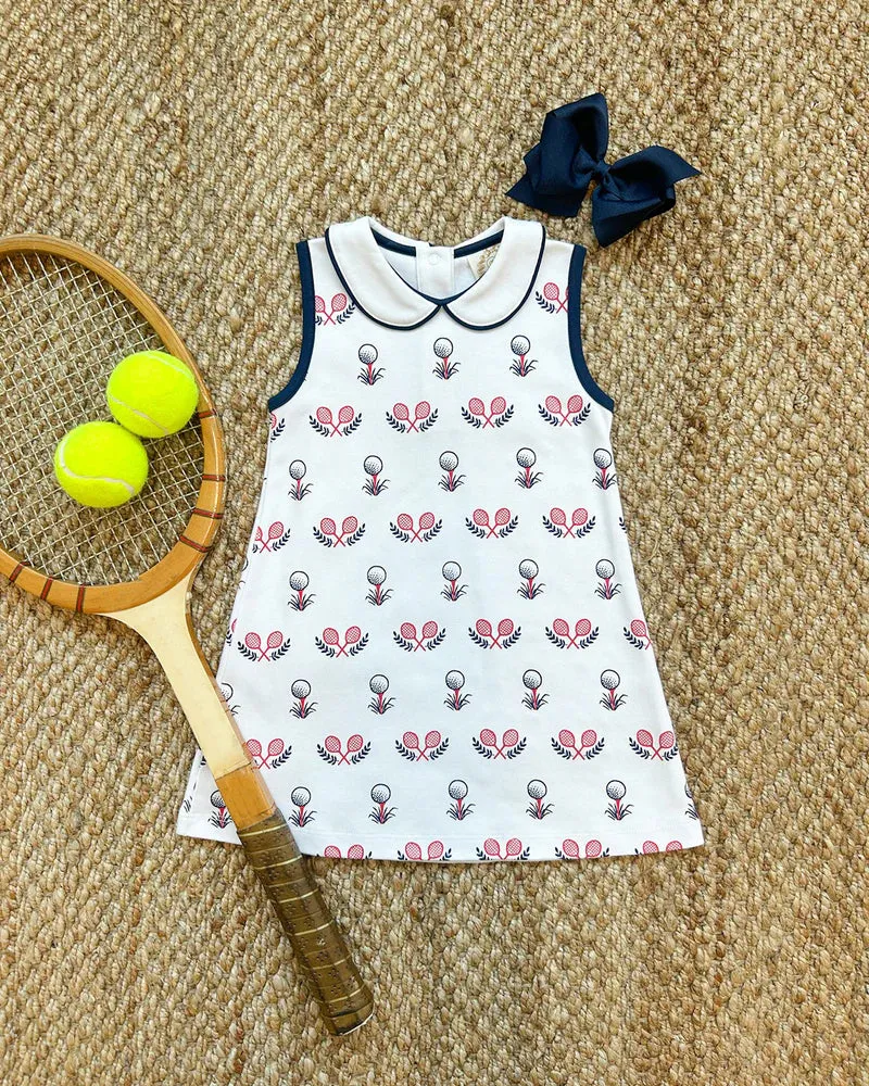 Sleeveless Maude's Peter Pan Collar Dress