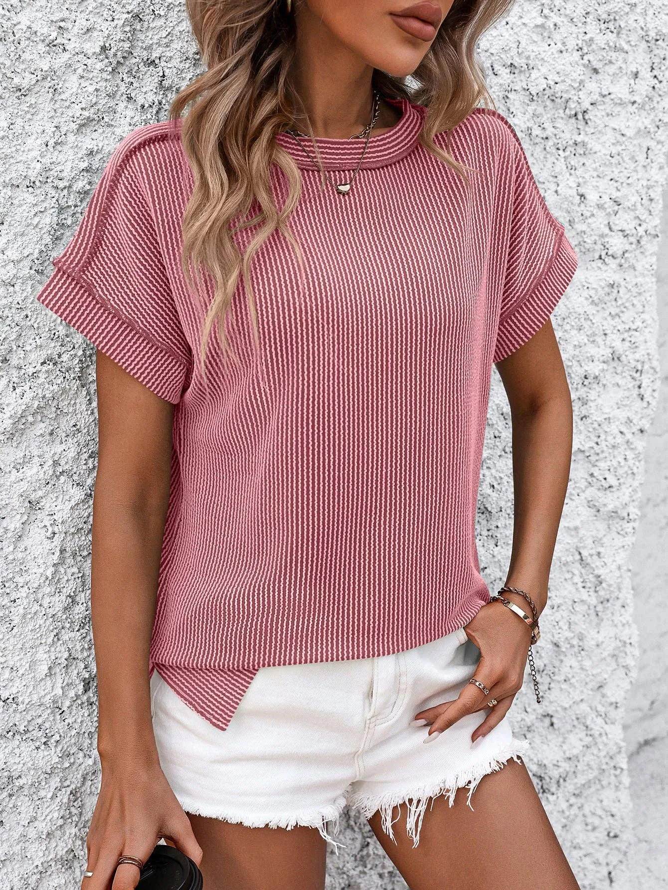Stripe Short Sleeve T