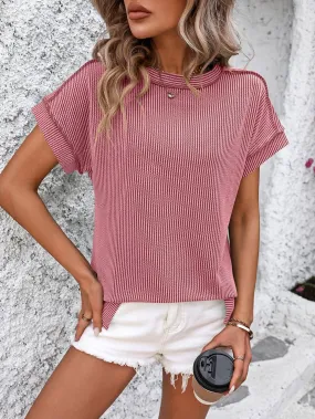 Stripe Short Sleeve T