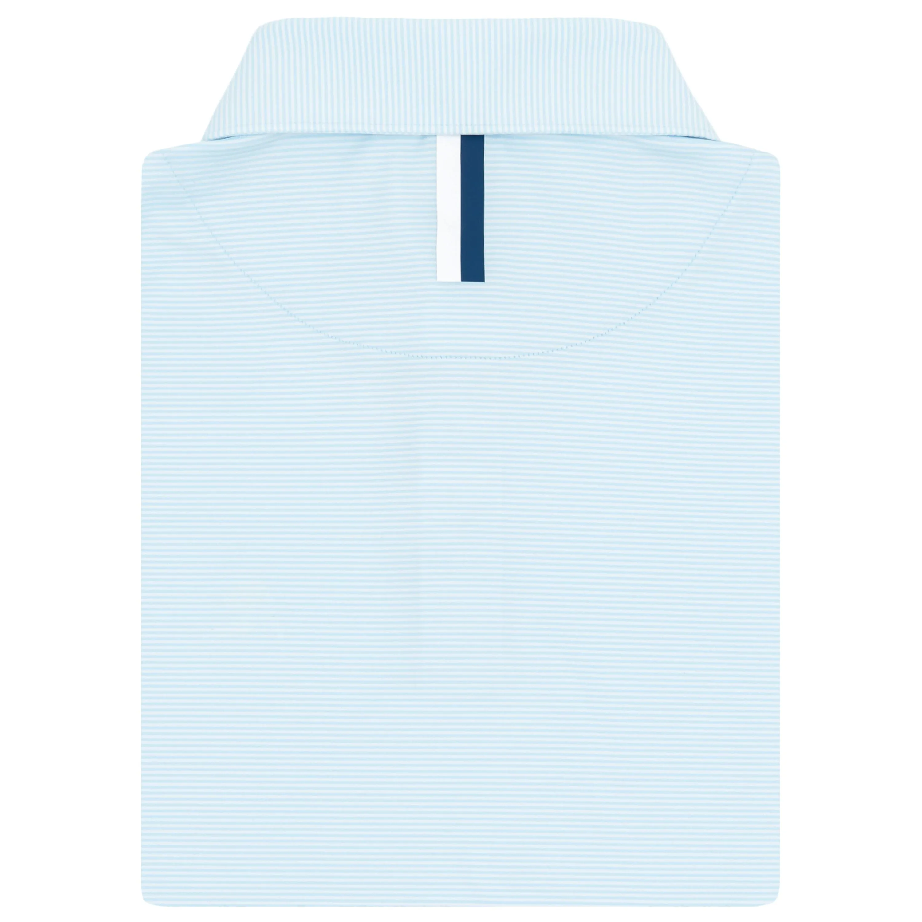The Crispy Stripe | Performance Polo | The Crispy Stripe - Pale Blue/White