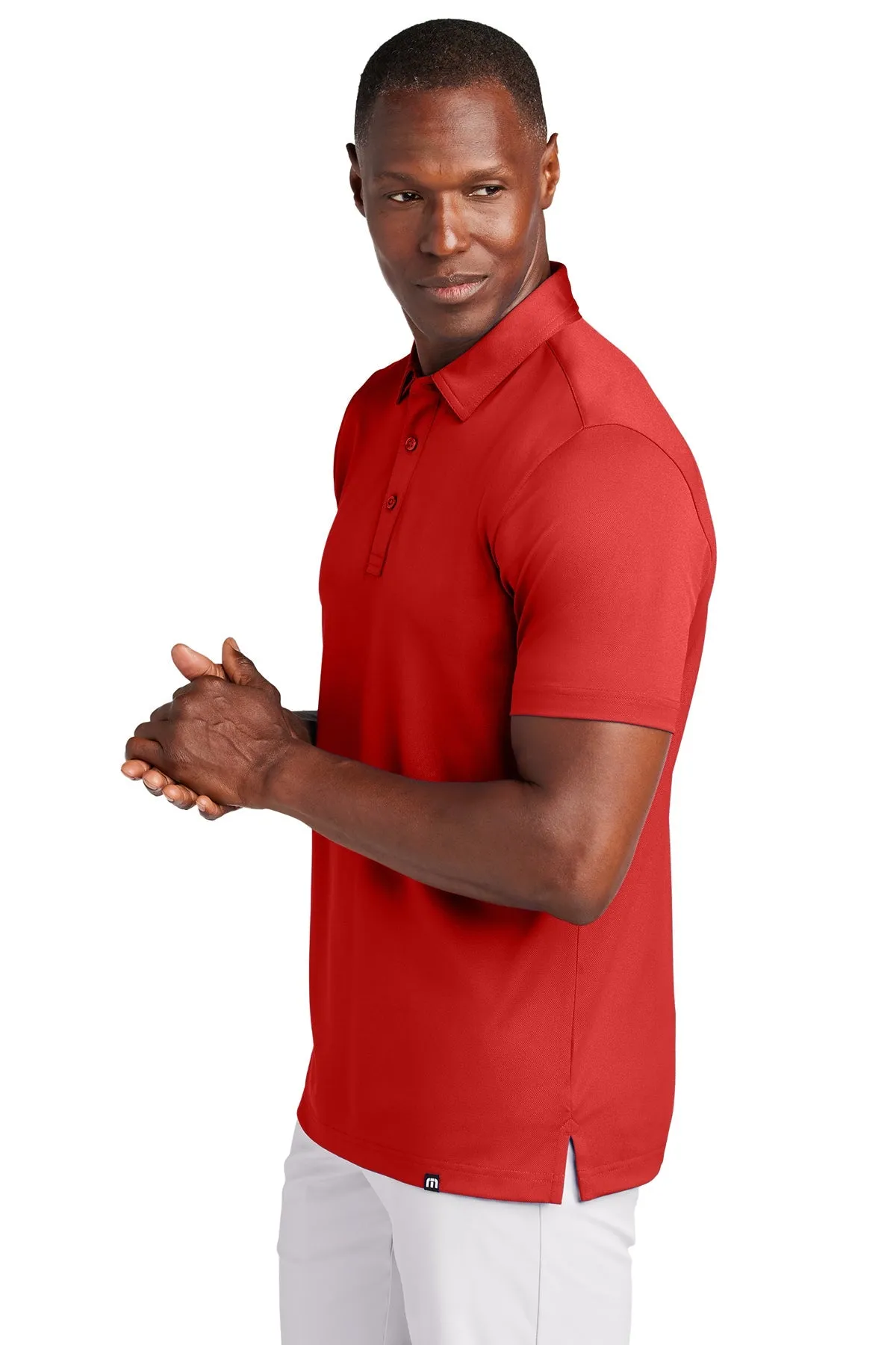 TravisMathew Cabana Solid Customized Polos, Crimson