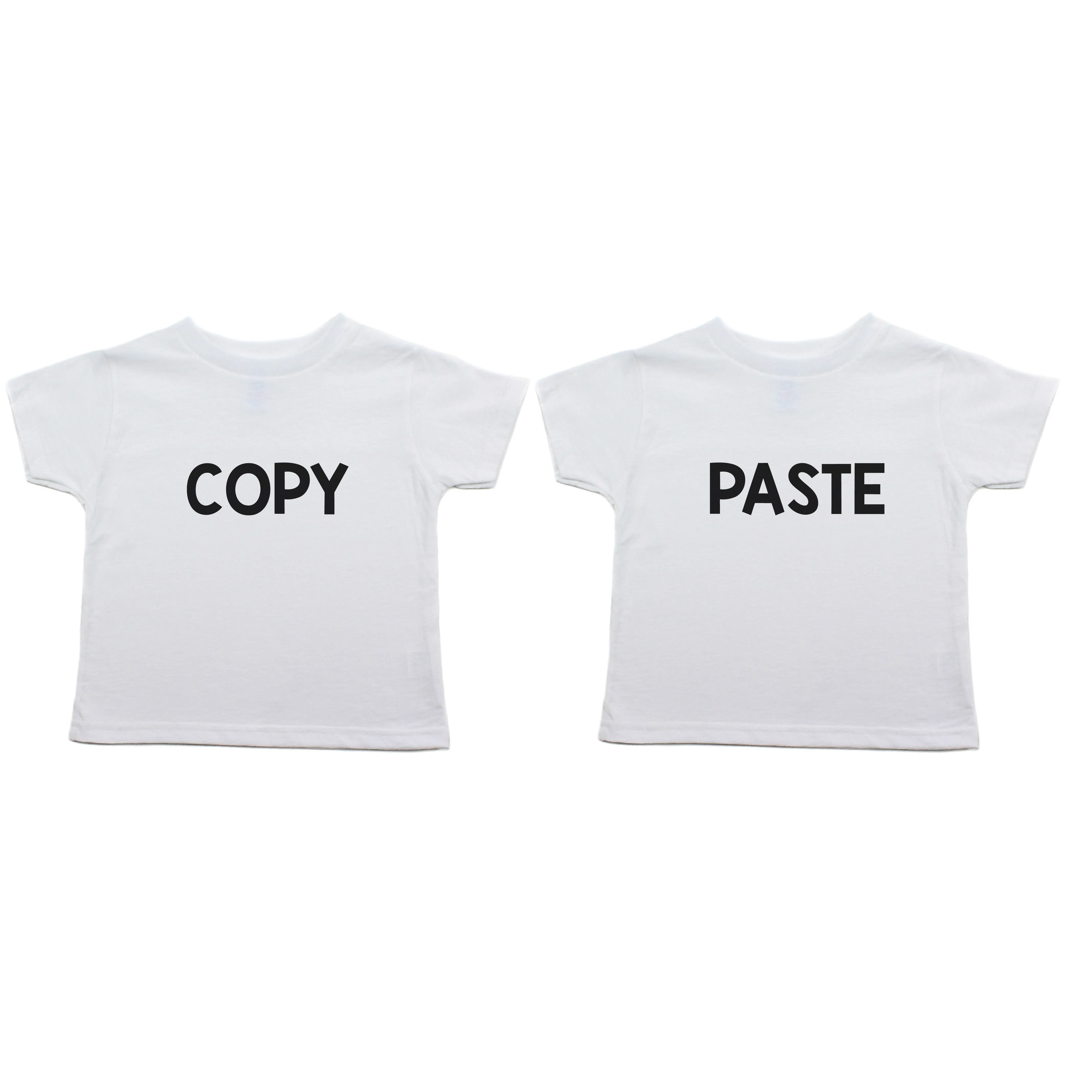 Twin Set Copy Paste Toddler Short Sleeve T-Shirt
